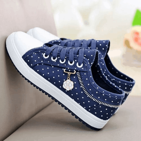 Sxchen Women's Hollow Denim Mesh Shoes