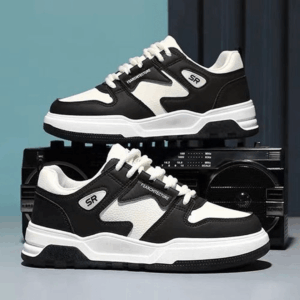 Men's Fashion Sneakers - Black/White