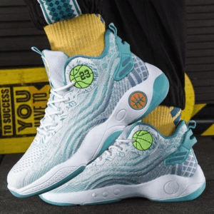 Men’s Breathable Basketball Sneakers - Green